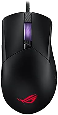ASUS ROG Gladius III Wired Gaming Mouse, 19K Optical Sensor, 19,000 DPI, 6 Programmable Buttons, RGB Lighting, ROG Switch Socket Design, Swappable Switches, Ergonomic, Black