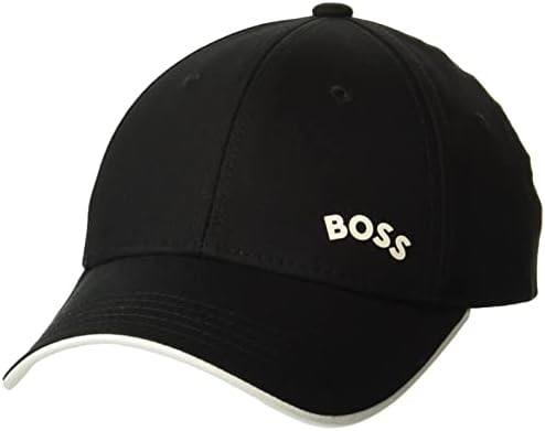 BOSS Men's Curved Logo Cotton Twill Hat