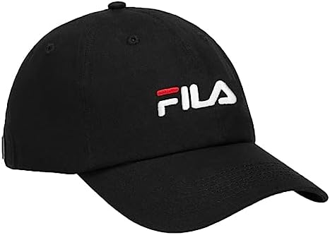 Fila Unisex Speed Logo Cotton Twill Slouch Adjustable Baseball Dad Hat