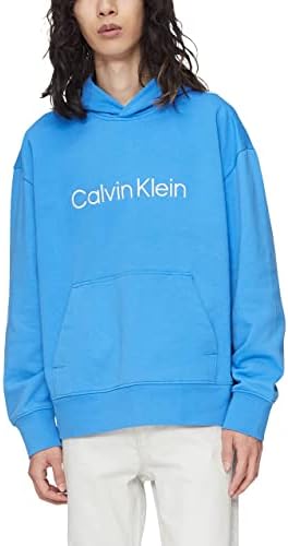 Calvin Klein Men's Relaxed Fit Logo French Terry Hoodie