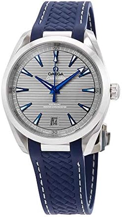 Omega Seamaster Aqua Terra 41mm Mens Watch on Blue Rubber Strap 220.12.41.21.06.001