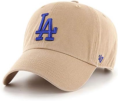'47 Brand Los Angeles LA Dodgers Clean Up Hat Cap Khaki/Royal