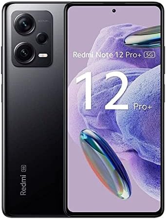 Xiaomi Redmi Note 12 Pro+ Plus 5G (256GB + 8GB) Factory Unlocked 6.67" 200MP Triple Camera (Only 4G Tmobile/Tello/Mint USA Market) + Extra (w/Fast Car Charger Bundle) (Midnight Black (Global))