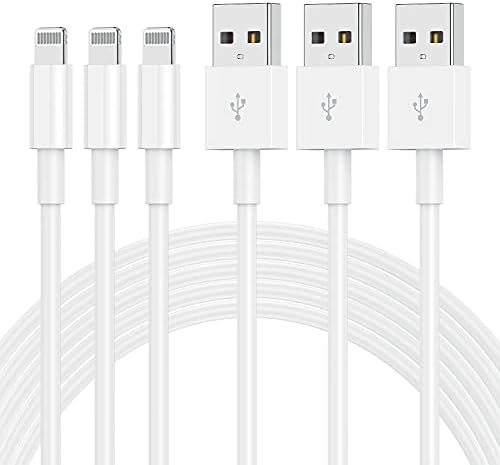 [3 Pack] Apple Chargers for iPhone 12 11 Charger Cable 10 ft,[Apple MFi Certified] Apple Charging Cord 10ft Lightning to USB Cable 10 Foot, Fast Phone Charging Cord for iPhone 12 Pro Max/11/10/X/XR/8