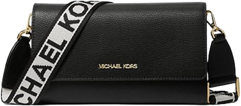 Michael Kors Jet Set Travel Multifunction Phone Crossbody Bag (Black))