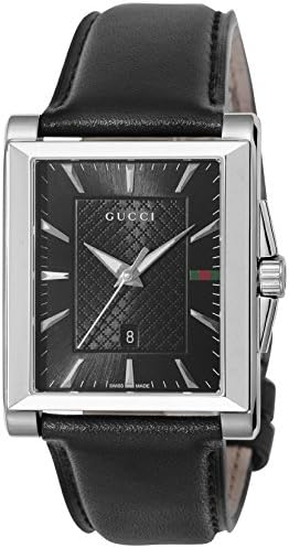 [グッチ] 腕時計 G-Timeless Rectangle Gタイムレス レクタングル 文字盤 ステンレススチール サファイヤガラス クォーツ スイス Watch メンズ