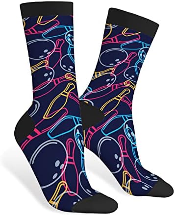 AOYEGO Cute Squirrel Funny Socks Brown Acorns Novelty Casual Crew Socks Contrast Color Design for Women Men Gift