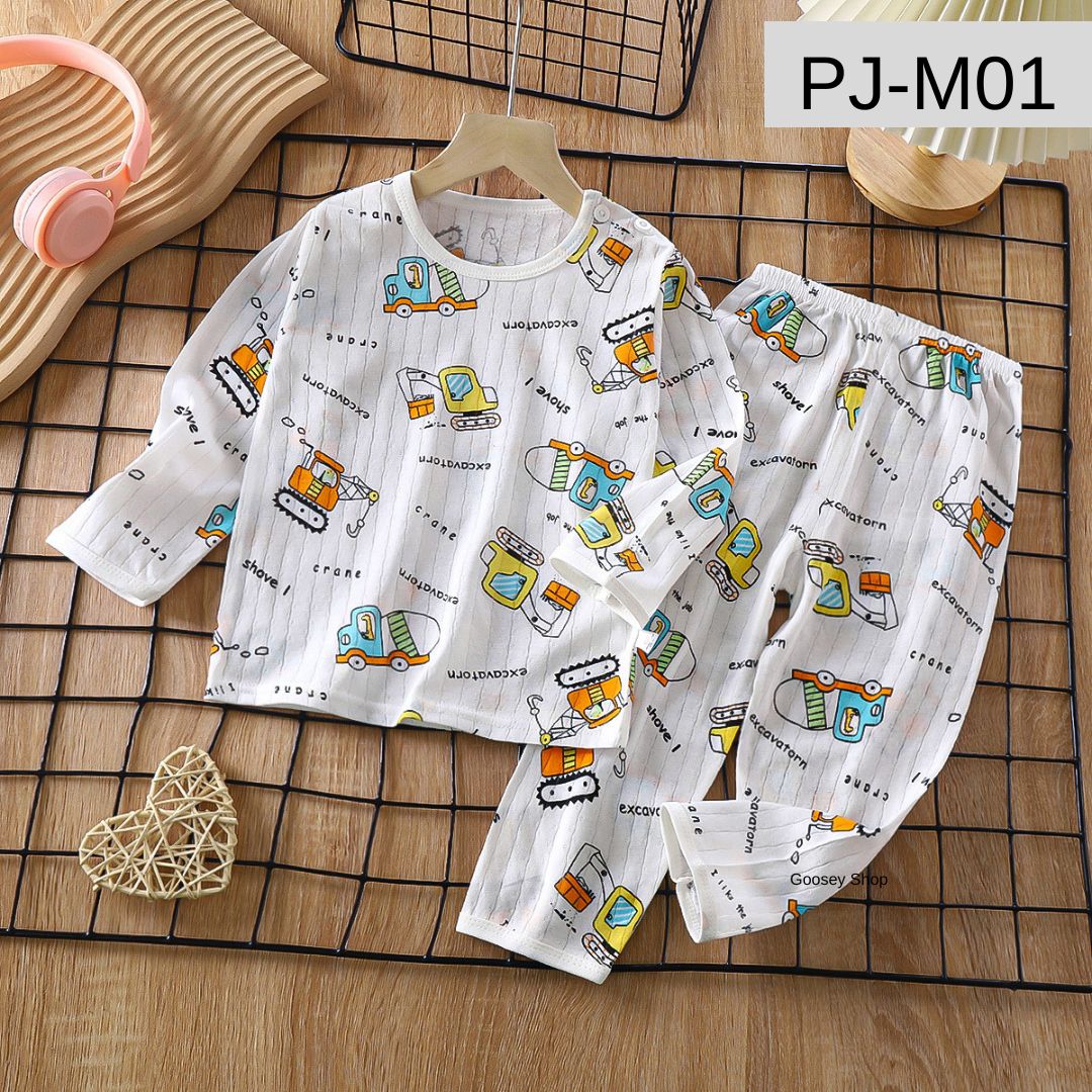 Kids Pyjamas Local Seller *THIN* Boy Girl Pajamas [PJ-M]