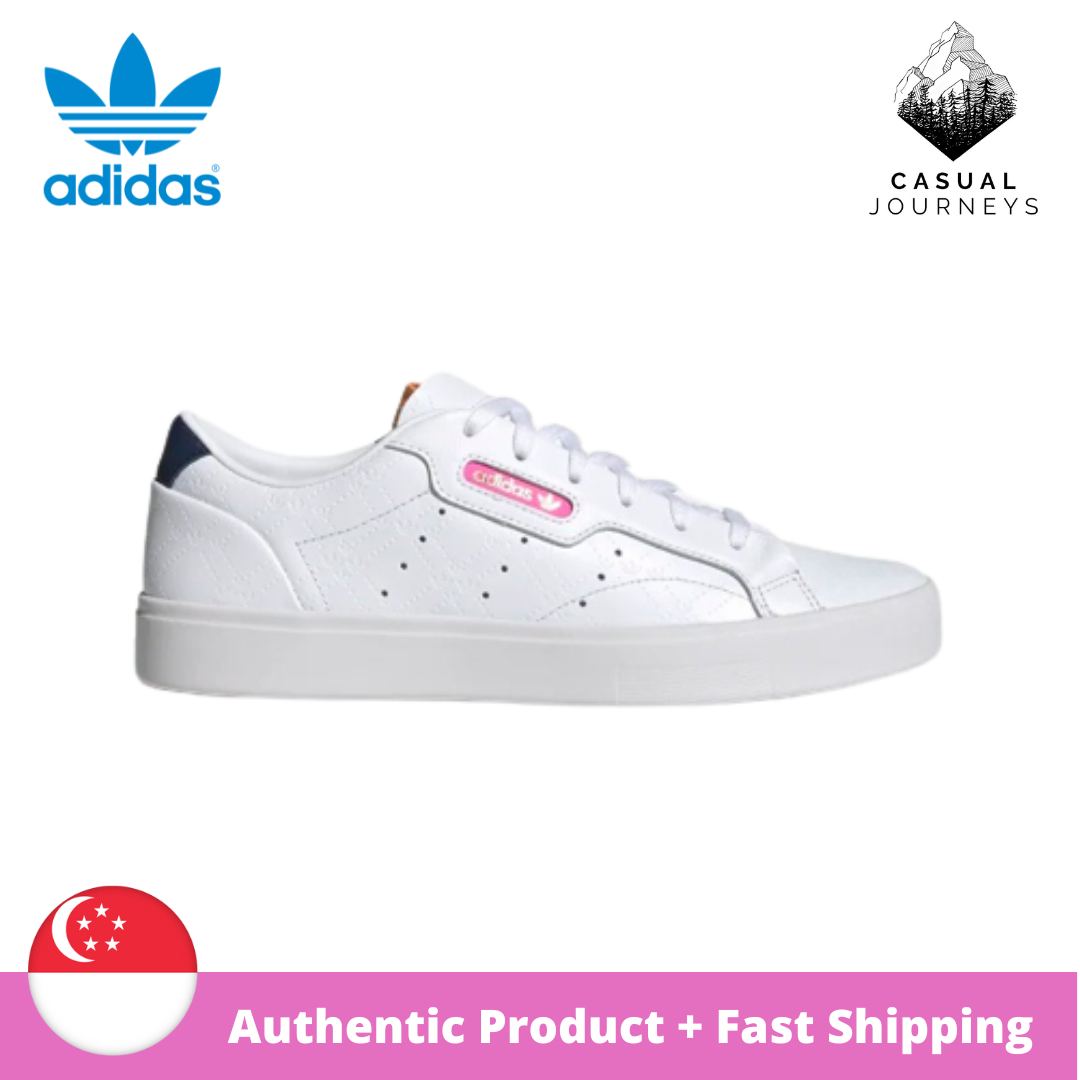 Adidas Originals Sleek Shoes Women White/Pink FY6669