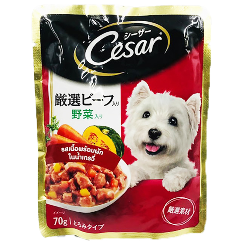 Cesar Beef with Vegetables in Gravy 70g