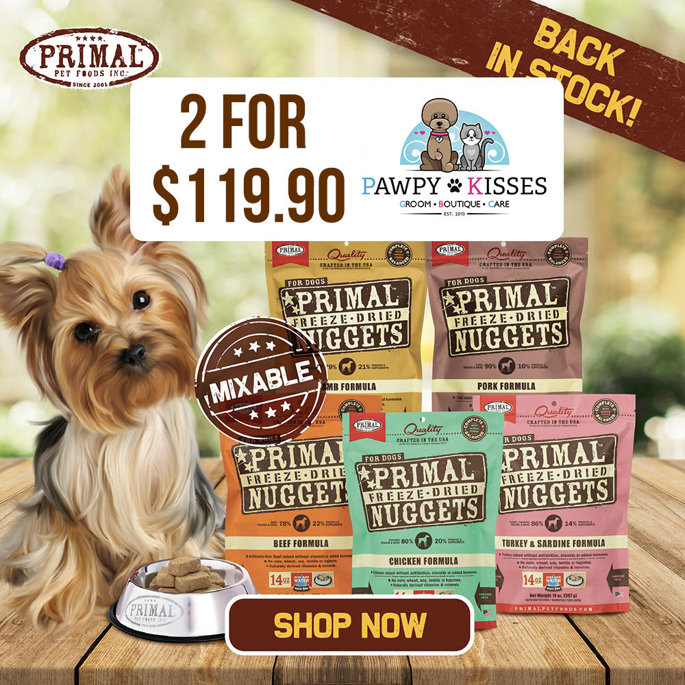 Primal Freeze-Dried Raw Dog Food 14oz | 2 For $119.90 | Pawpy Kisses