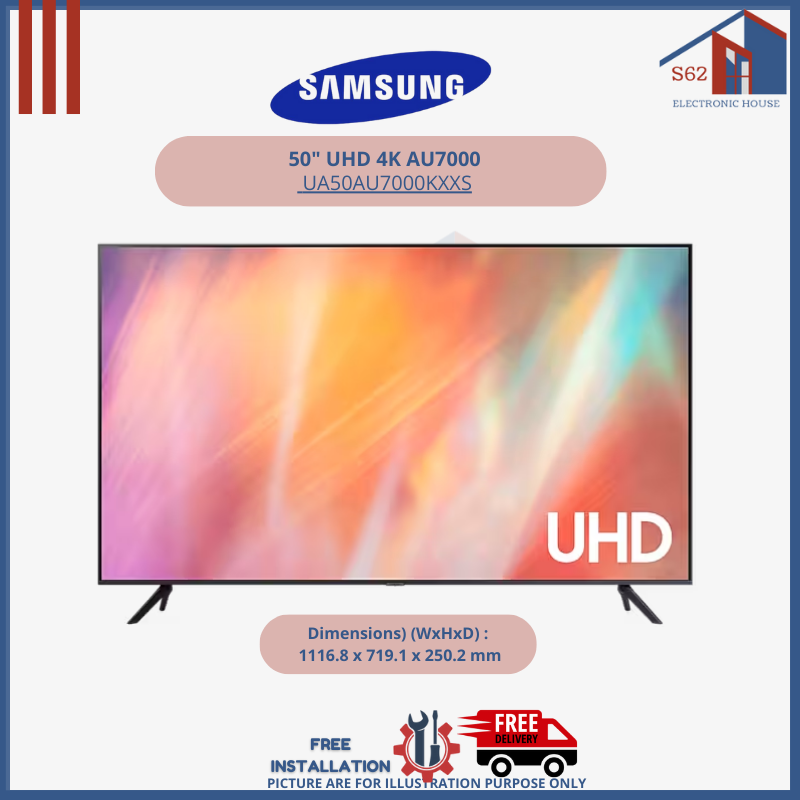 SAMSUNG UA50AU7000KXXS 50 UHD 4K AU7000 TV FRE DIGITAL ANTENA AND SET UP