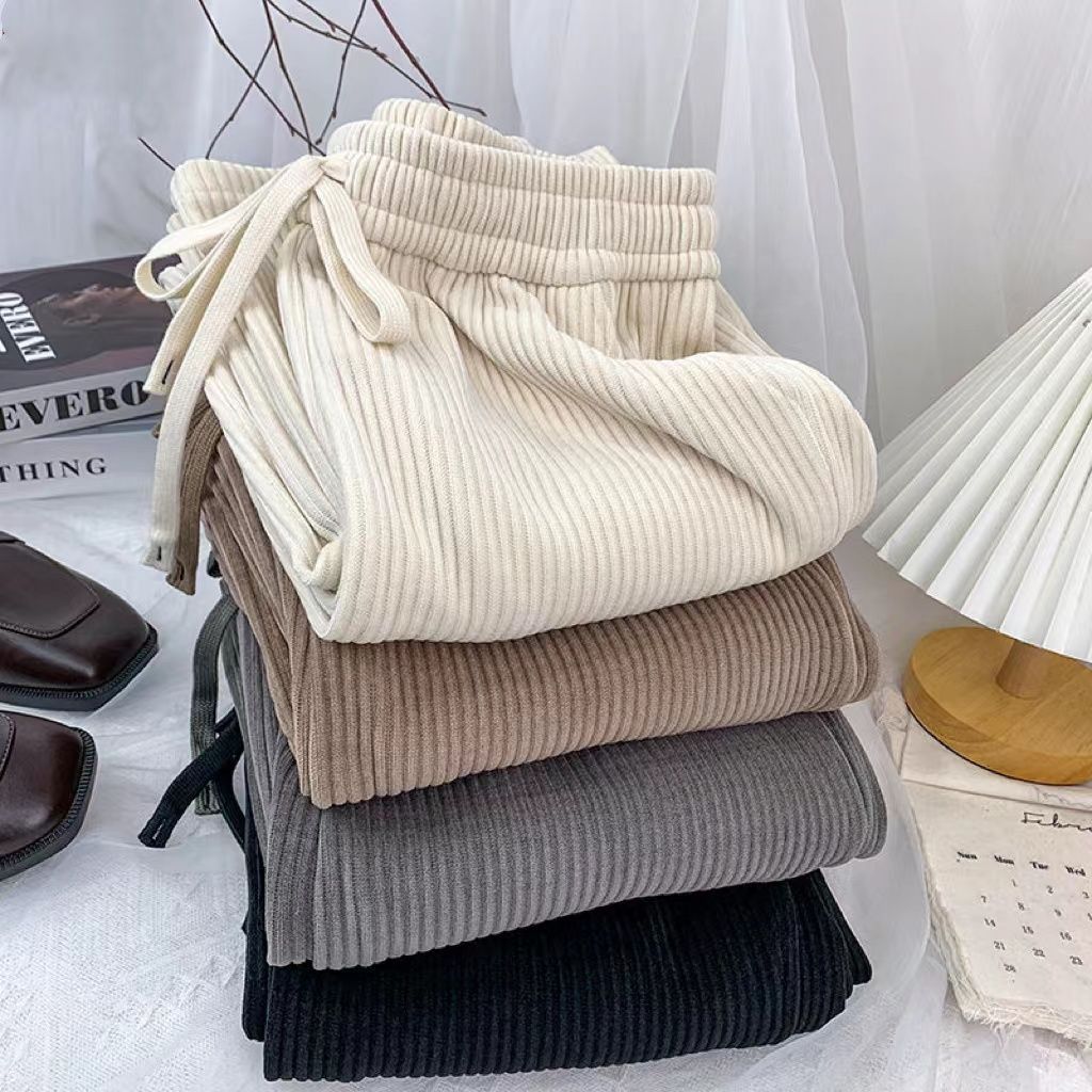 Summer New Versatile Straight Leg Pants, Popular Korean Wide Leg Pants, Loose and Slimming Women's Pants