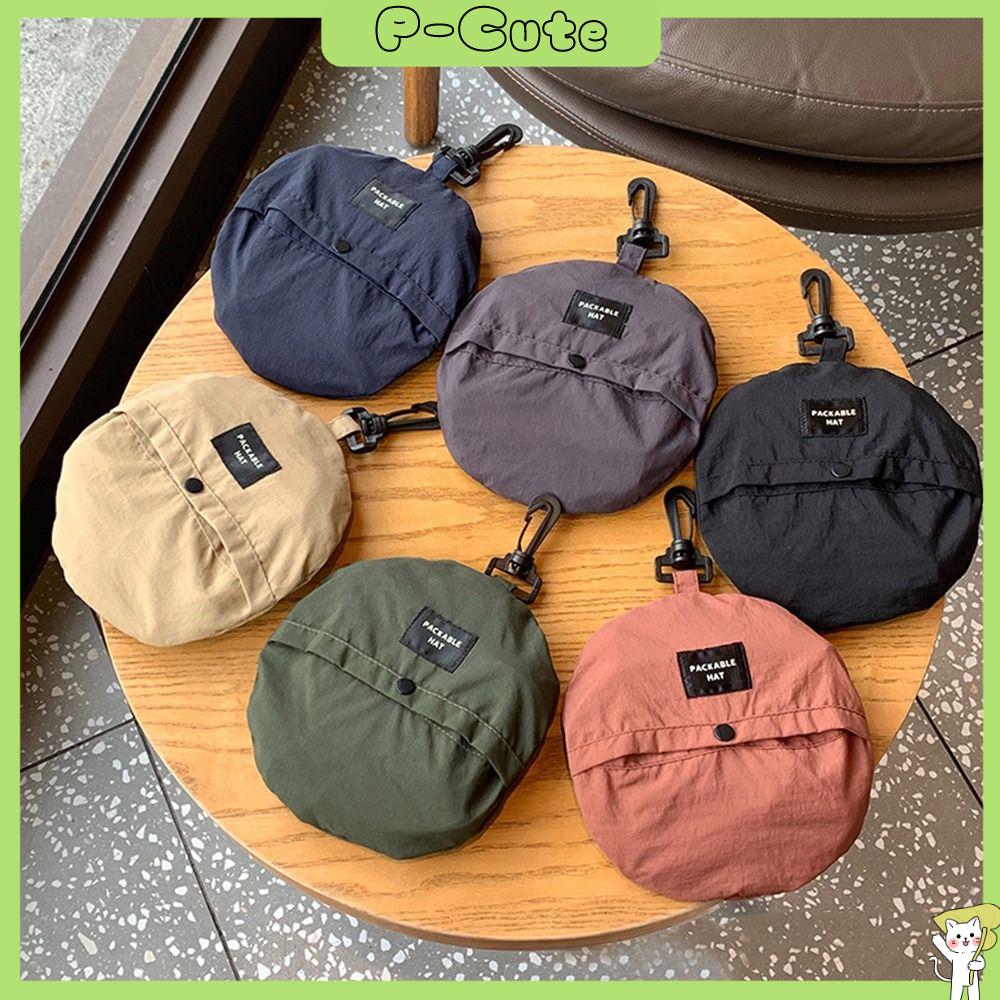 P-CUTE Mountaineering Summer Waterproof Quick-drying With Storage Bag Panama Cap Fishing Cap Sun Hat Bucket Hat