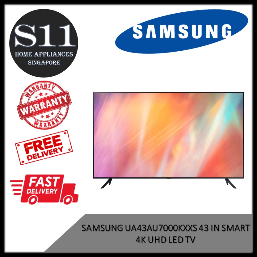 SAMSUNG UA43AU7000KXXS 43 IN SMART 4K UHD LED TV * 3 YEARS LOCAL WARRANTY