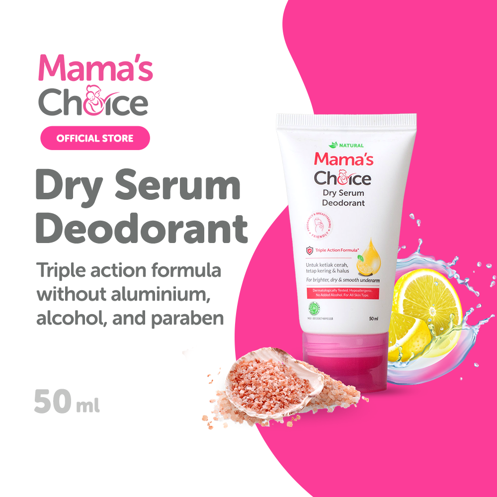Mama's Choice Dry Serum Deodorant | Natural Aluminum Free Deodorant | Safe for Pregnancy and Breastfeeding