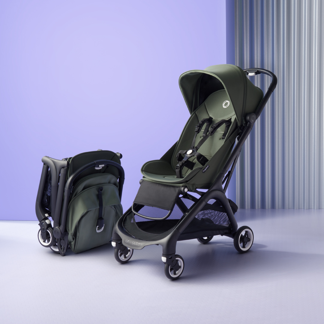 Bugaboo Butterfly Ultimate Lightweight Compact Travel Stroller - Midnight Black / Stormy Blue / Forest Green / Taupe