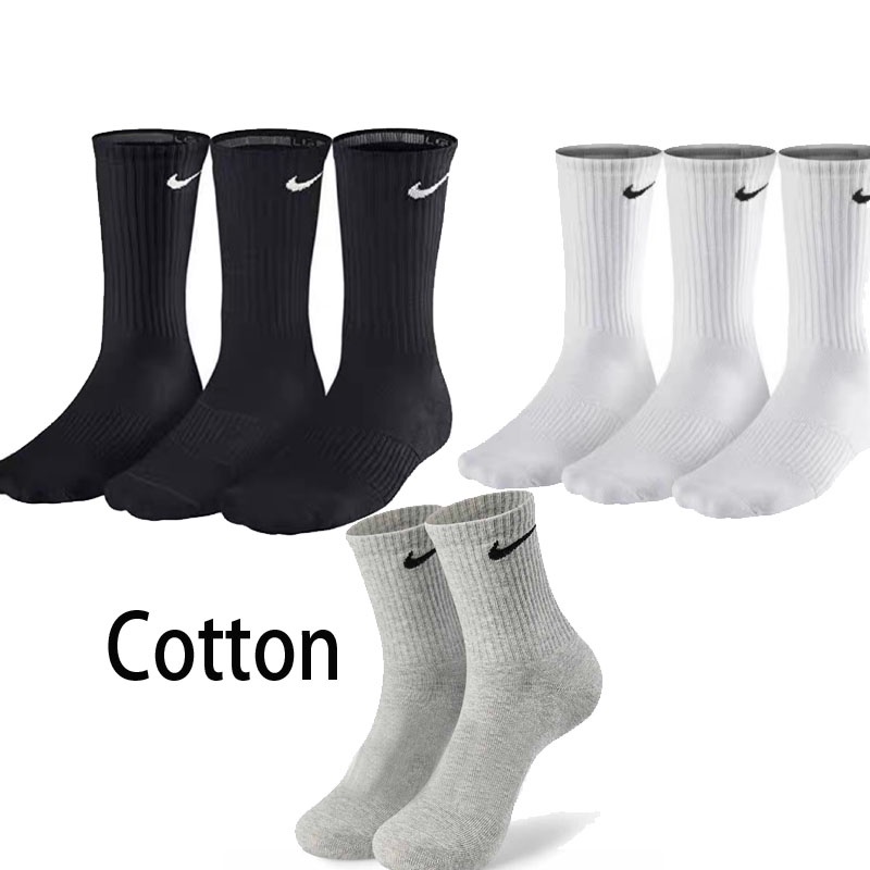Unisex HighSocks Outdoor Sports Basketball Socks Men's Black White Sock
